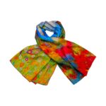 Eșarfă damă EVS-Collection Signature Silk – ESX16-2 (180×68 cm) Eșarfă lungă din mătase 100%, model două fețe