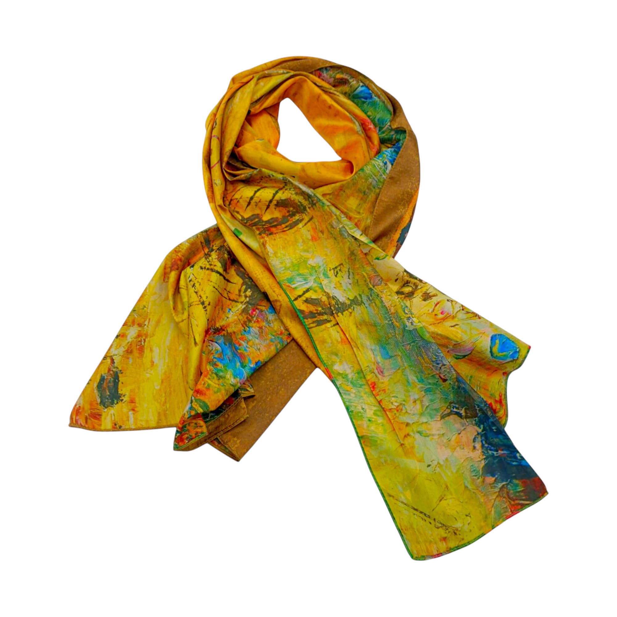 Eșarfă damă EVS-Collection Signature Silk – ESX16-3 (180×68 cm) | Eșarfă lungă din mătase 100%, model două fețe