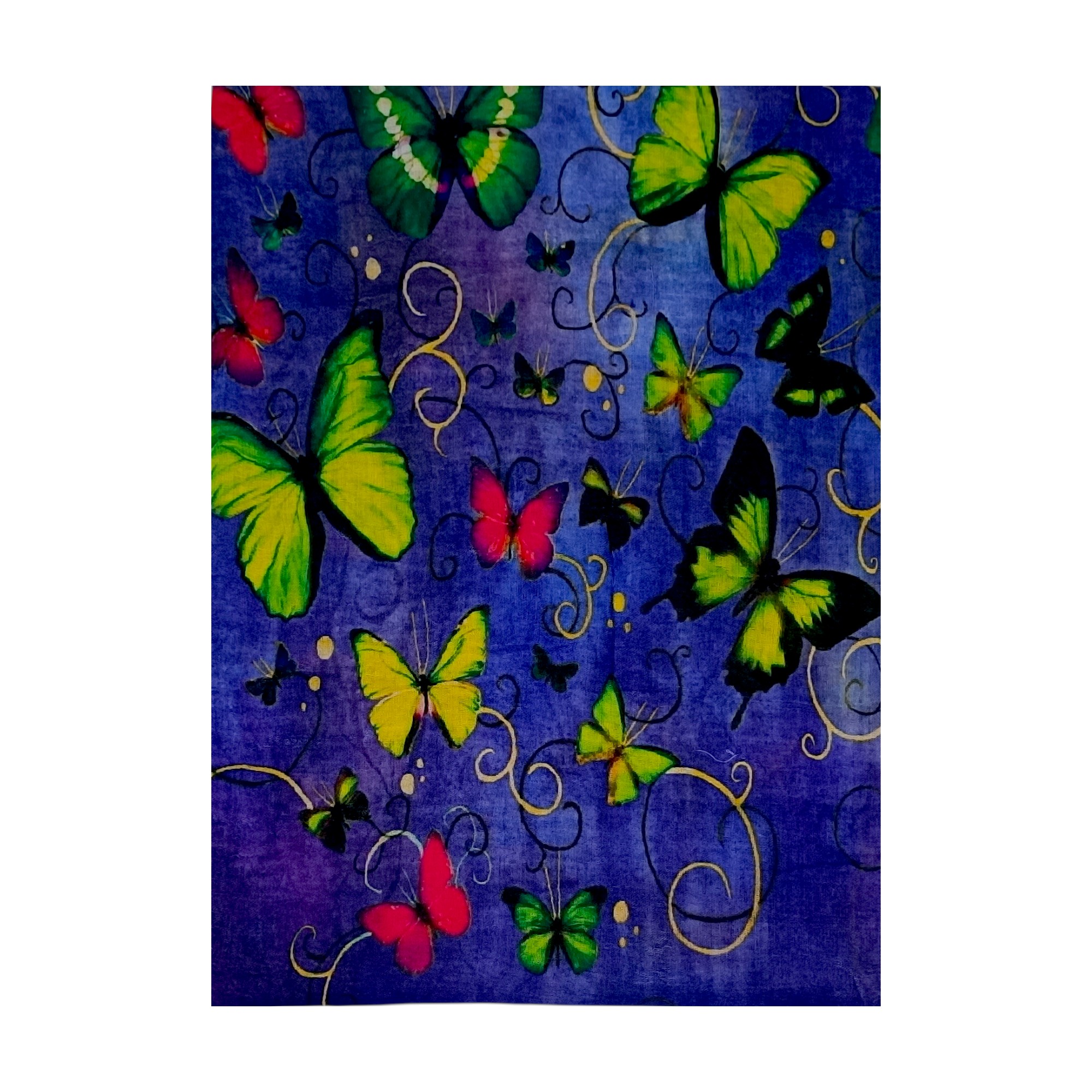 Eșarfă damă bumbac 100% – Emerald Butterflies Royal Blue BR09-5 (65x180 cm) Print Artistic, Cutie Cadou (3) Eșarfă damă bumbac 100% – Emerald Butterflies Royal Blue BR09-5 (65x180 cm) | Print Artistic, Cutie Cadou
