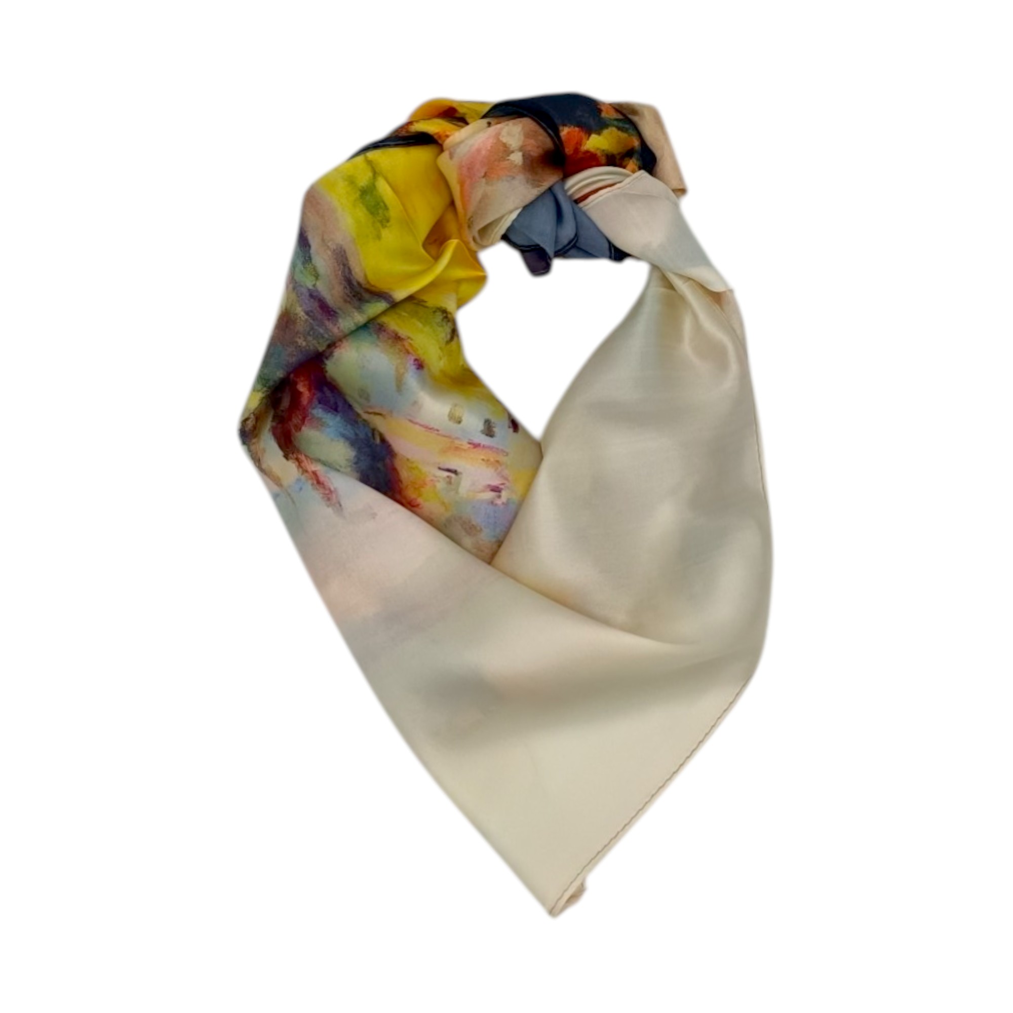 Eșarfă damă mătase naturală 100% – Sunflower Landscape SG10-3 (70×70 cm) Print Artistic Impressionist, Cutie Cadou (4) Eșarfă damă mătase naturală 100% – Sunflower Landscape SG10-3 (70×70 cm) | Print Artistic Impressionist, Cutie Cadou