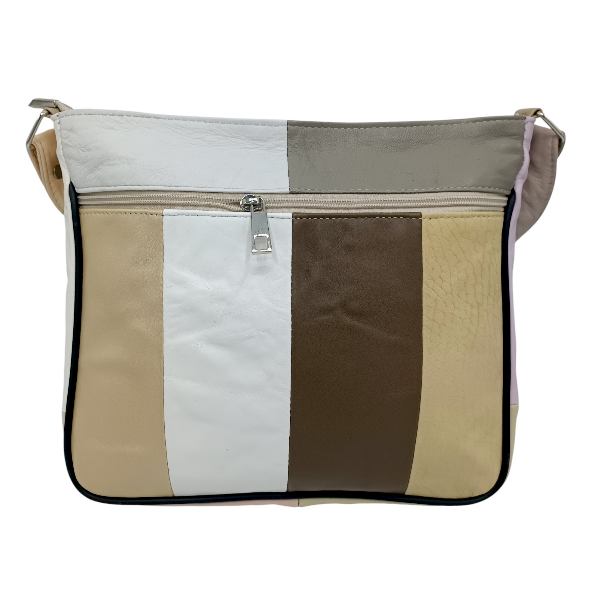 Geanta Damă Lucia R45-JM42,Multicolor , Piele Naturală, dimensiune 27 x 8 x 22 cm