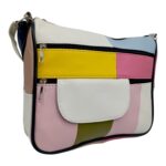 Geanta Damă Lucia R45-JM43,Multicolor , Piele Naturală, dimensiune 27 x 8 x 22 cm