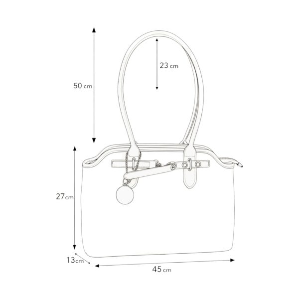 Geantă damă Sweet Years Italian OSY66884 – Negru, design elegant structurat