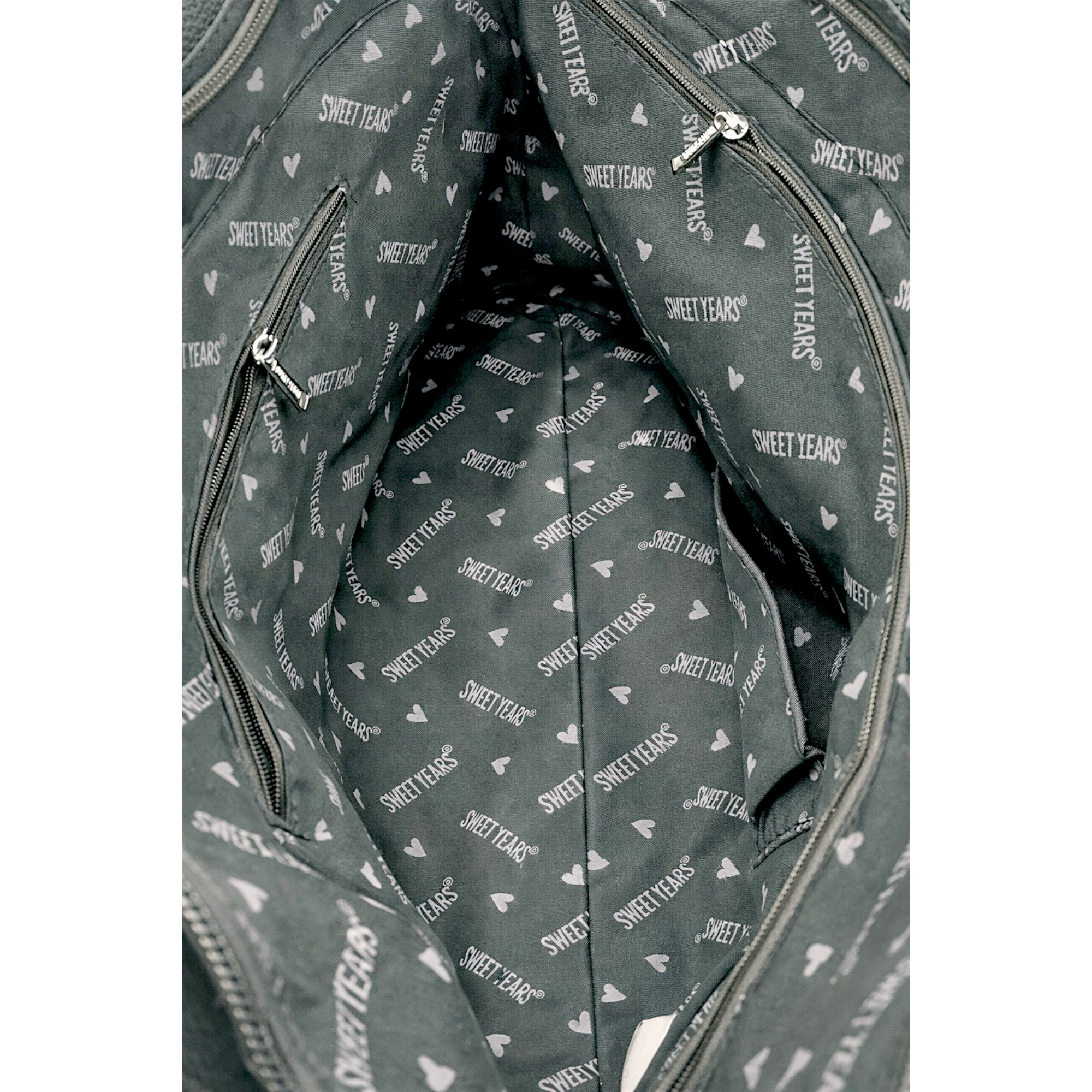 Geantă damă Sweet Years Italian OSY66884 – Negru, design elegant structurat