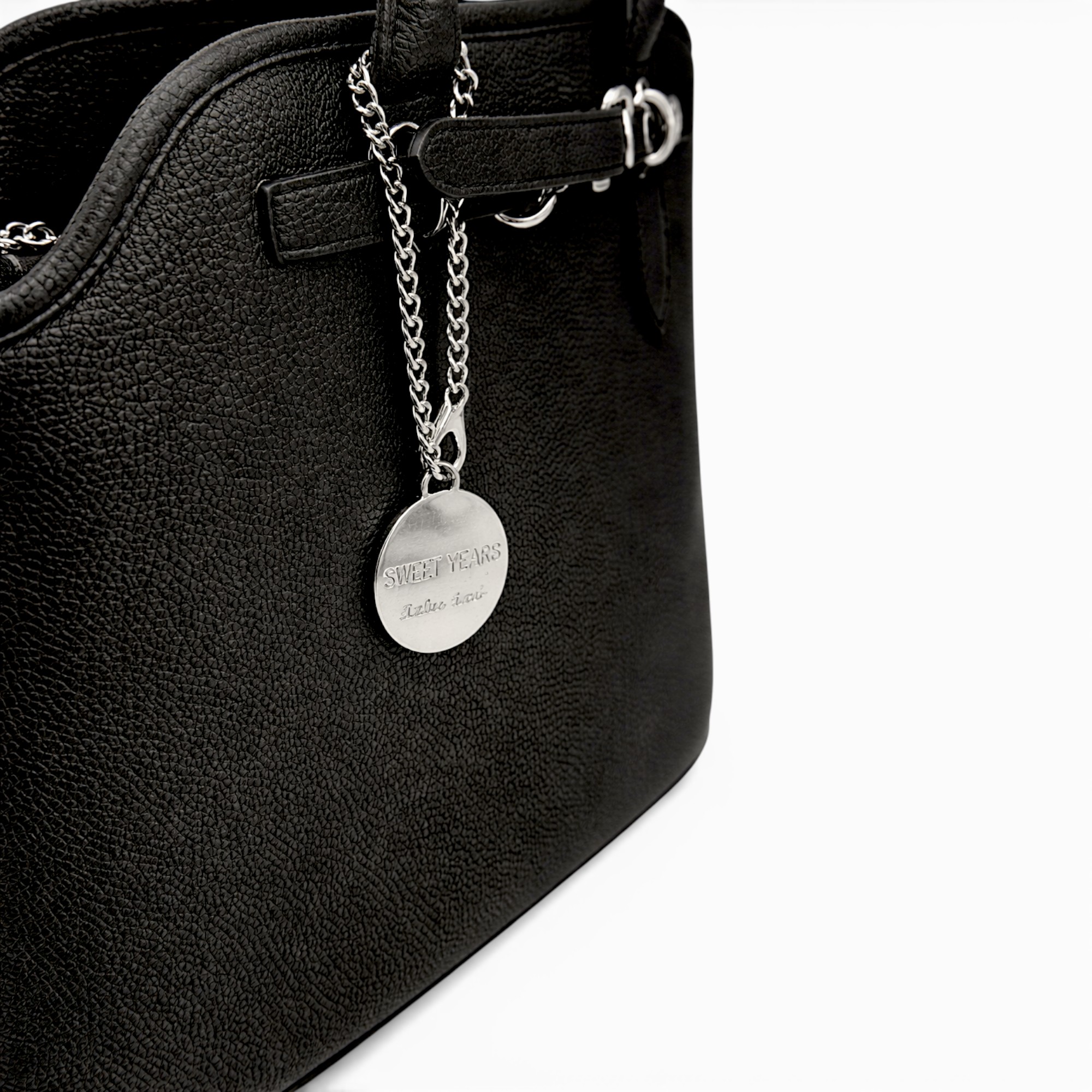 Geantă damă Sweet Years Italian OSY66884 – Negru, design elegant structurat