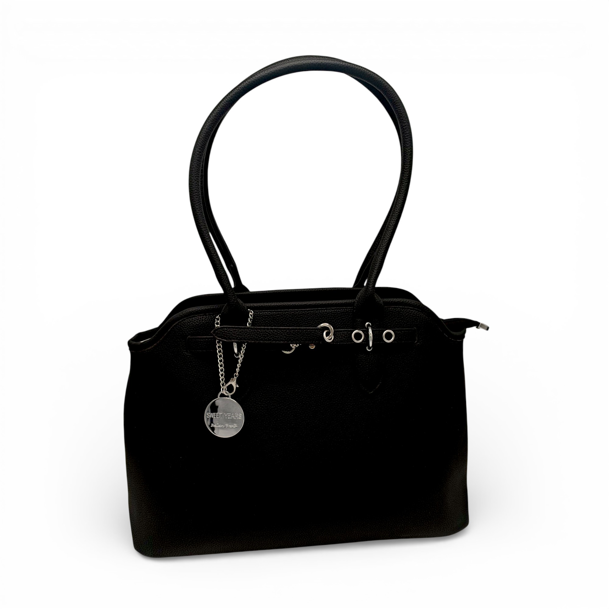 Geantă damă Sweet Years Italian OSY66884 – Negru, design elegant structurat