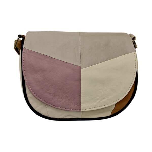 Geantă damă din piele naturală R30-11 – Soft Harmony Beige, compactă, practică și atemporală