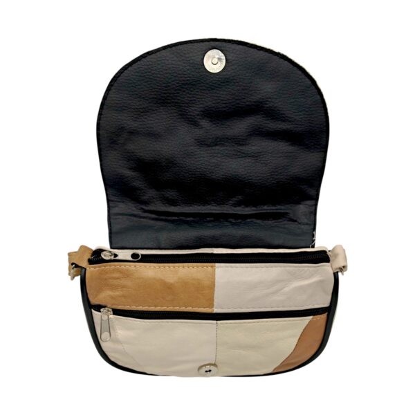 Geantă damă din piele naturală R30-11 – Soft Harmony Beige, compactă, practică și atemporală