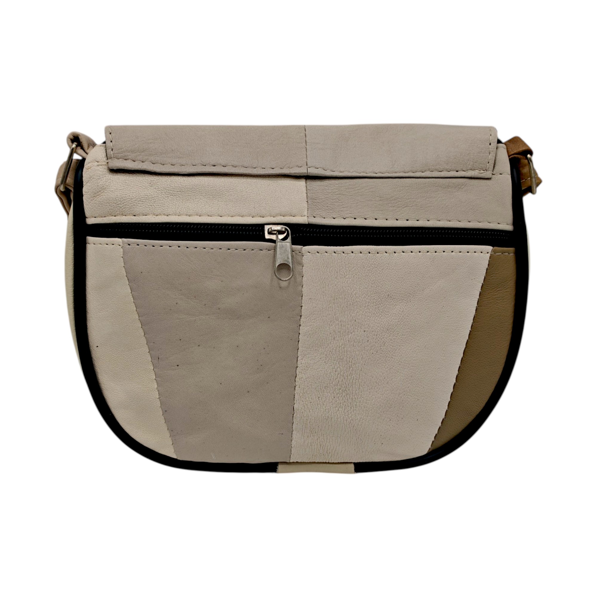 Geantă damă din piele naturală R30-11 – Soft Harmony Beige, compactă, practică și atemporală