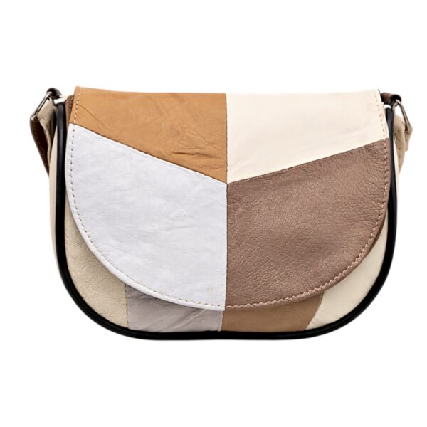 Geantă damă din piele naturală R30-12 – Natural Balance Beige, compactă, practică și atemporală