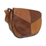 Geantă damă din piele naturală R30-15 – Caramel Harmony, compactă, practică și atemporală