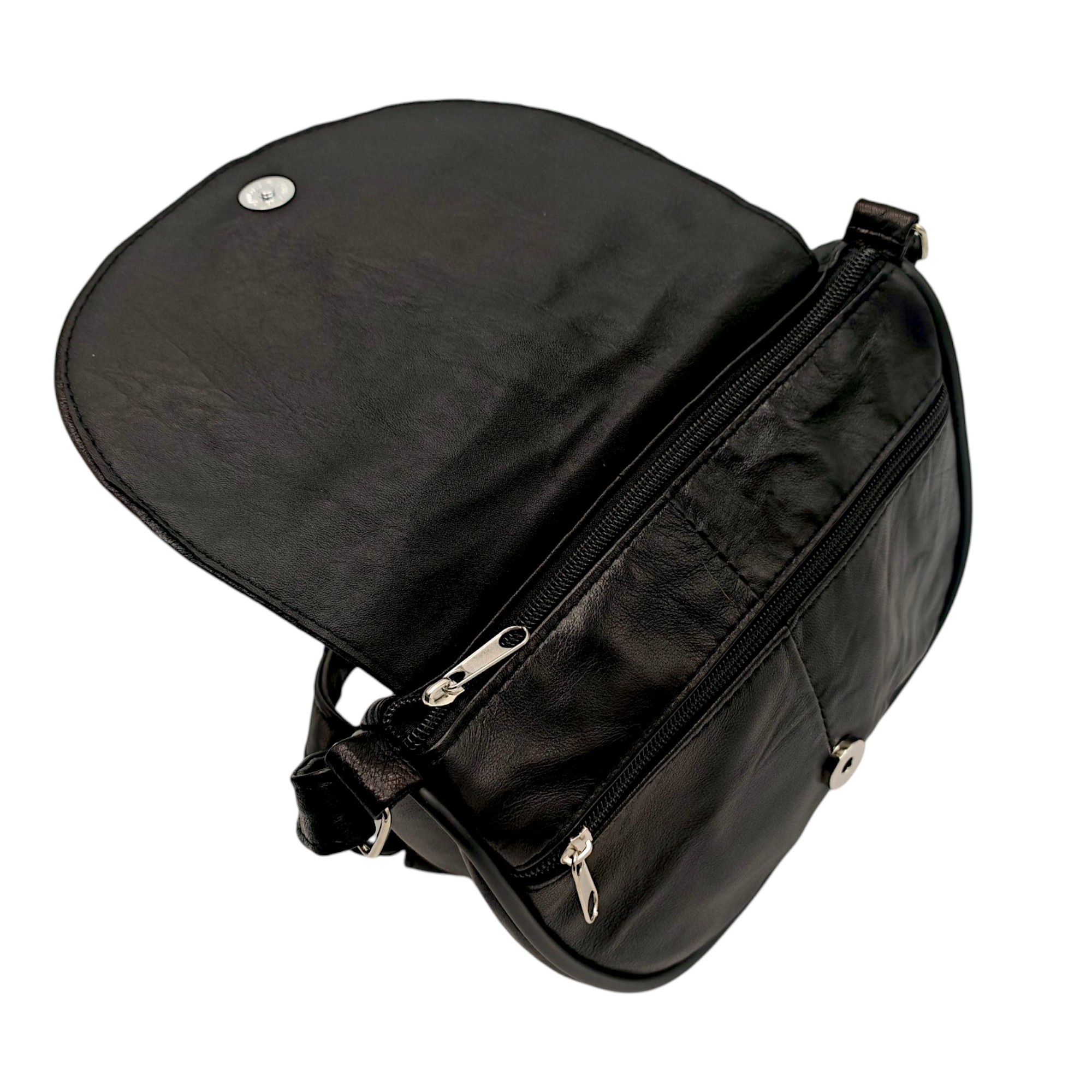 Geantă damă din piele naturală R30-N1 – compactă, practică și atemporală