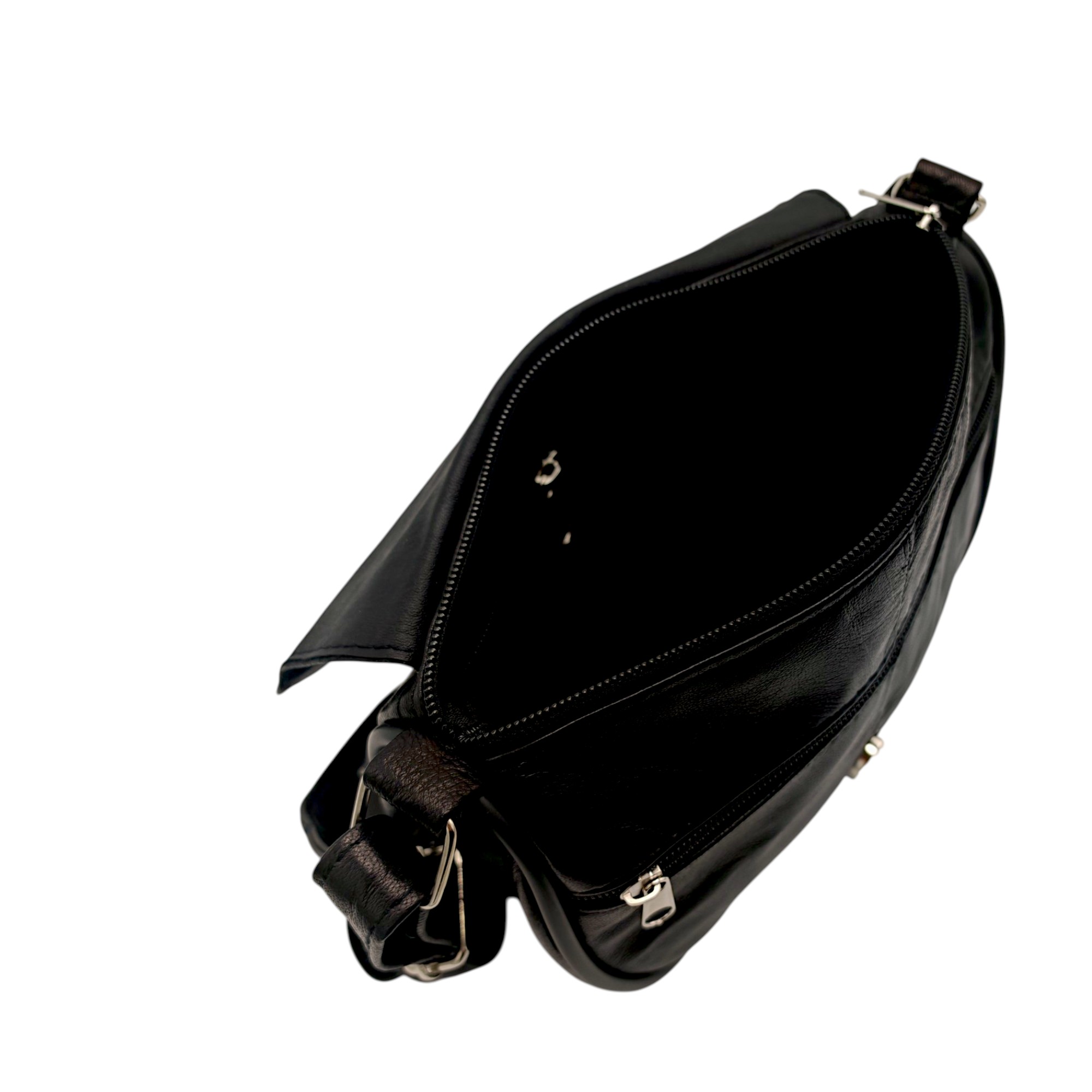 Geantă damă din piele naturală R30-N1 – compactă, practică și atemporală