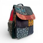 Rucsac Damă Piele Naturală Multicolor Eveline Élégance-Couture R105-46 – Design Patchwork Premium