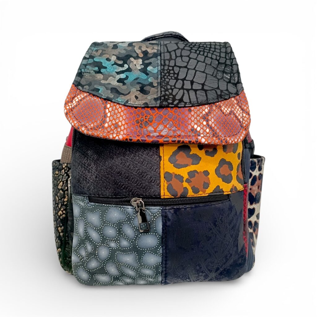 Rucsac Damă Piele Naturală Multicolor Eveline Élégance-Couture R105-46 – Design Patchwork Premium Rucsac Damă Piele Naturală Multicolor Eveline Élégance-Couture R105-46 – Design Patchwork Premium