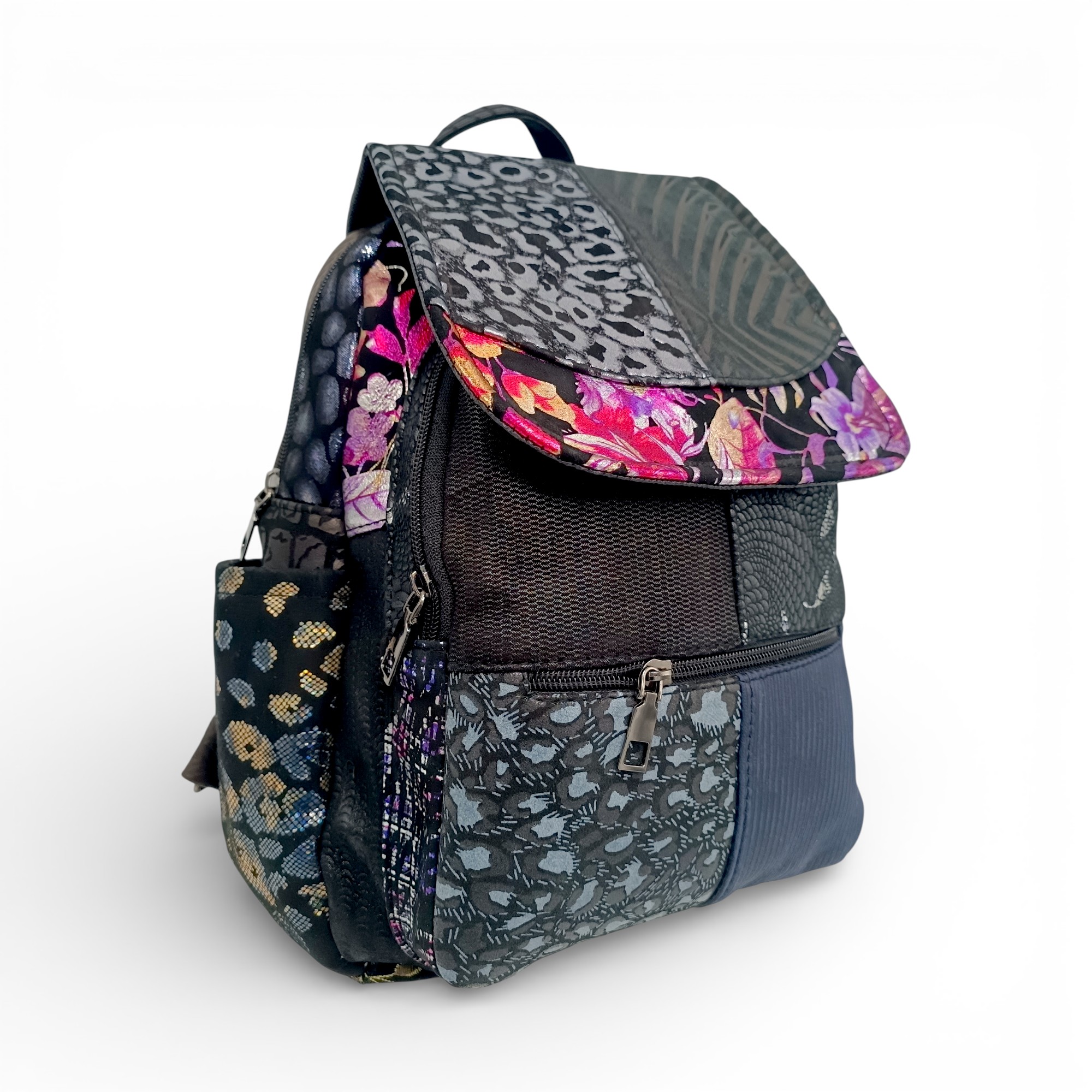 Rucsac Damă Piele Naturală Multicolor Eveline Élégance-Couture R105-47 – Design Patchwork Premium (2) Rucsac Damă Piele Naturală Multicolor Eveline Élégance-Couture R105-47 – Design Patchwork Premium