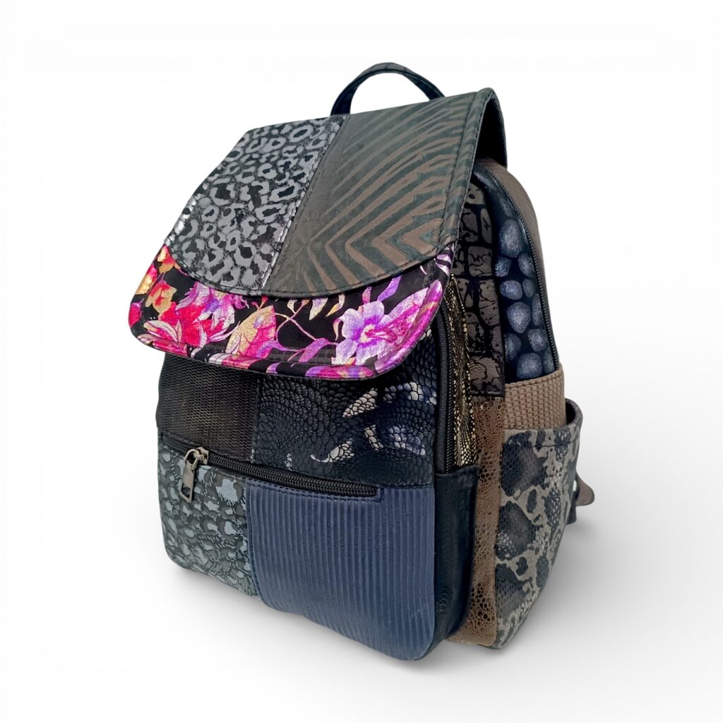 Rucsac Damă Piele Naturală Multicolor Eveline Élégance-Couture R105-47 – Design Patchwork Premium Rucsac Damă Piele Naturală Multicolor Eveline Élégance-Couture R105-47 – Design Patchwork Premium