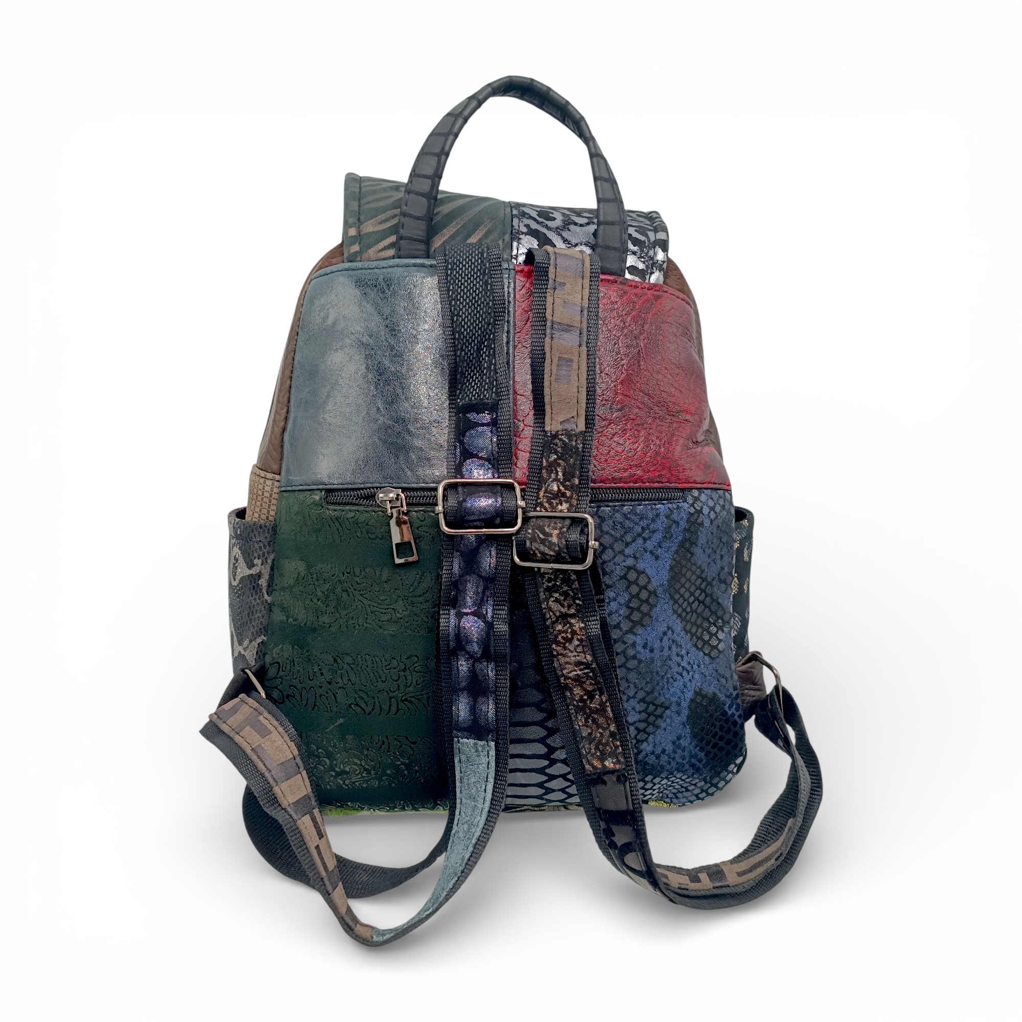 Rucsac Damă Piele Naturală Multicolor Eveline Élégance-Couture R105-47 – Design Patchwork Premium (5) Rucsac Damă Piele Naturală Multicolor Eveline Élégance-Couture R105-47 – Design Patchwork Premium
