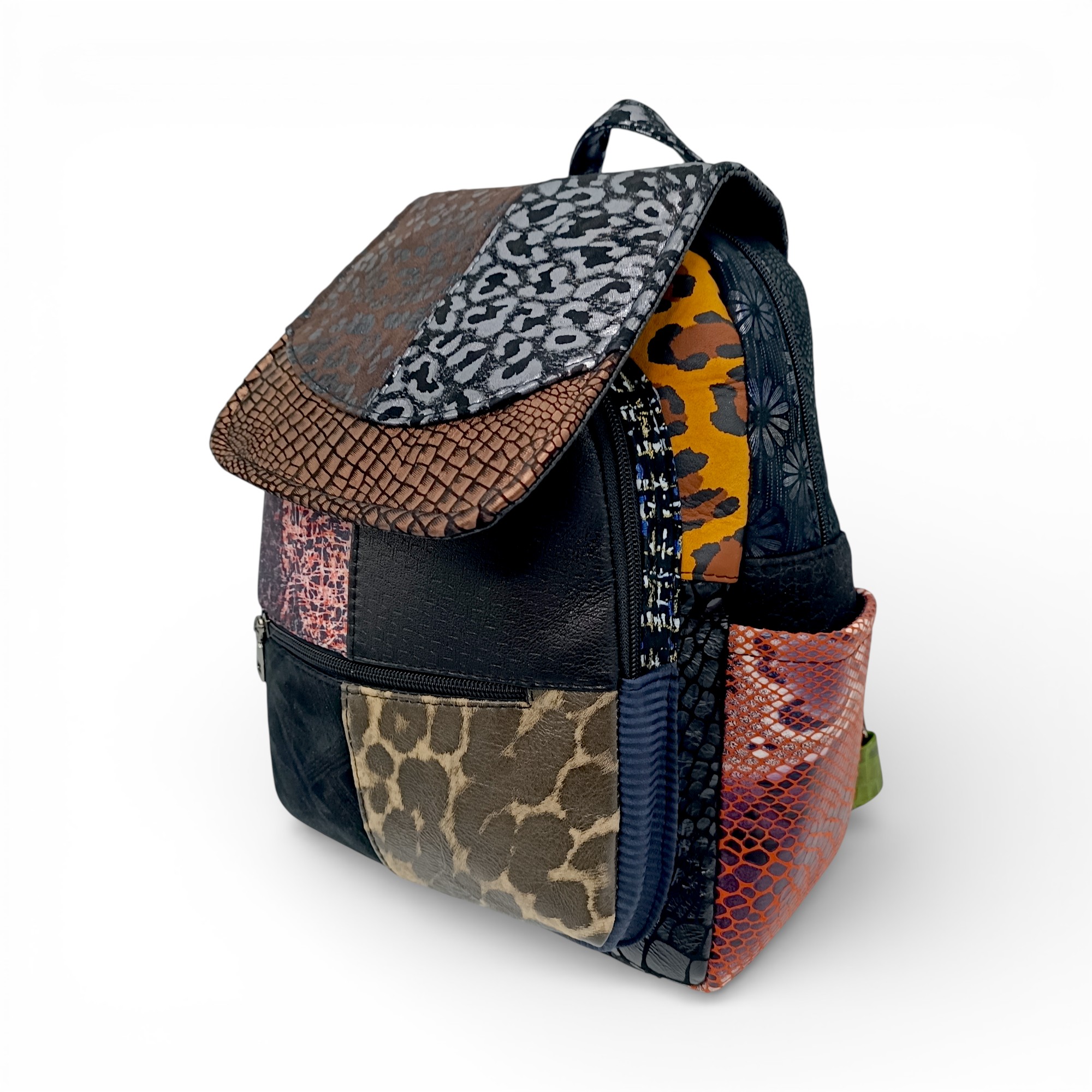 Rucsac Damă Piele Naturală Multicolor Eveline Élégance-Couture R105-48 – Design Unicat Patchwork Premium (3) Rucsac Damă Piele Naturală Multicolor Eveline Élégance-Couture R105-48 – Design Unicat Patchwork Premium
