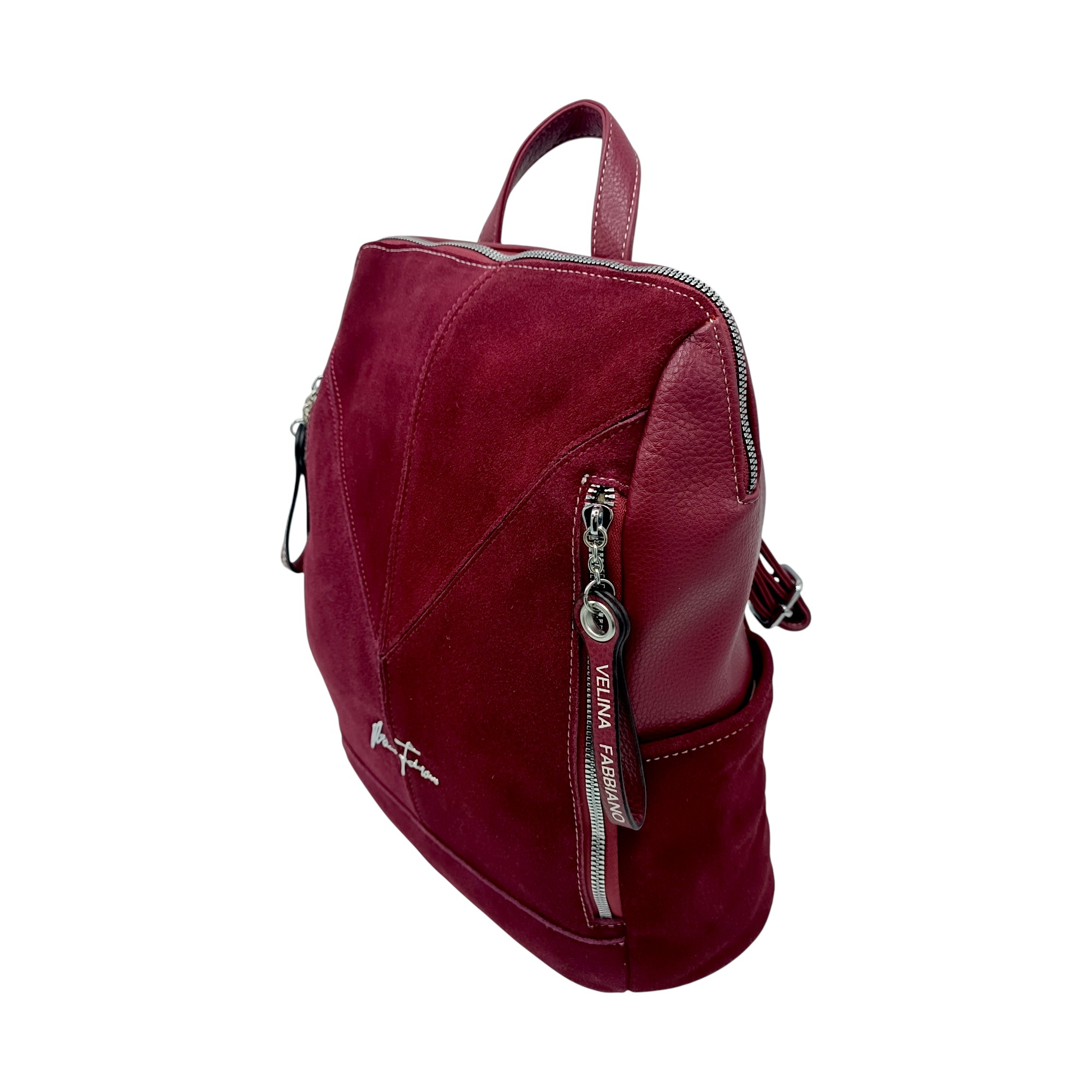 Rucsac damă Velina Fabiano VF25-362S, burgundy – design urban & compartimentare inteligentă (3) Rucsac damă Velina Fabiano VF25-362S, burgundy – design urban & compartimentare inteligentă (34 × 32 × 13 cm)