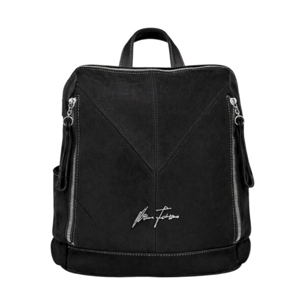 Rucsac damă Velina Fabiano VF25-362S, negru – design urban & compartimentare inteligentă (34 × 32 × 13 cm)