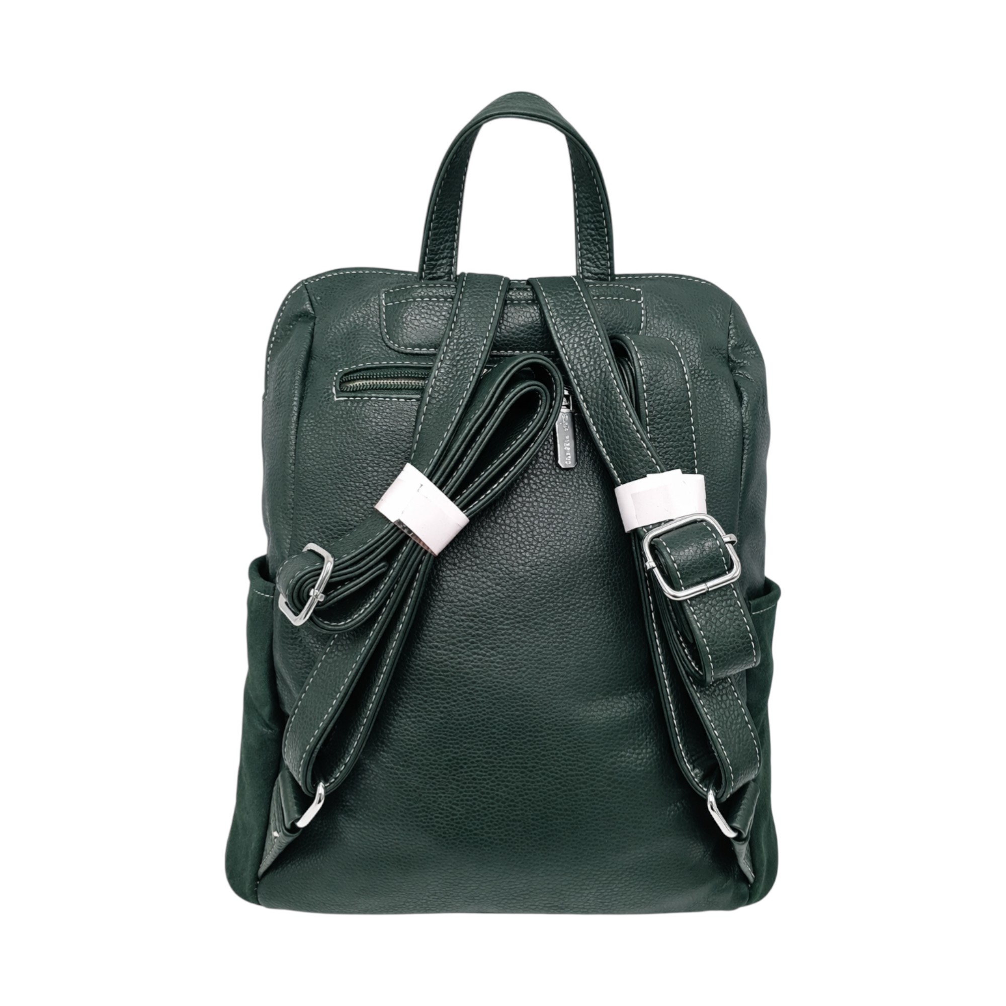 Rucsac damă Velina Fabiano VF25-362S, verde – design urban & compartimentare inteligentă (34 × 32 × 13 cm)