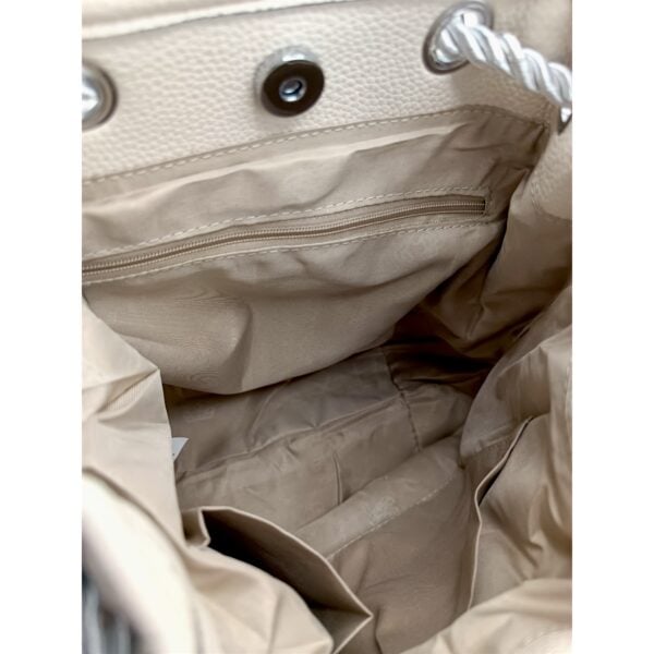 Rucsac damă multicolor Silvia Rosa SR25-083H – Bej (30×25×10 cm) | Design patchwork floral