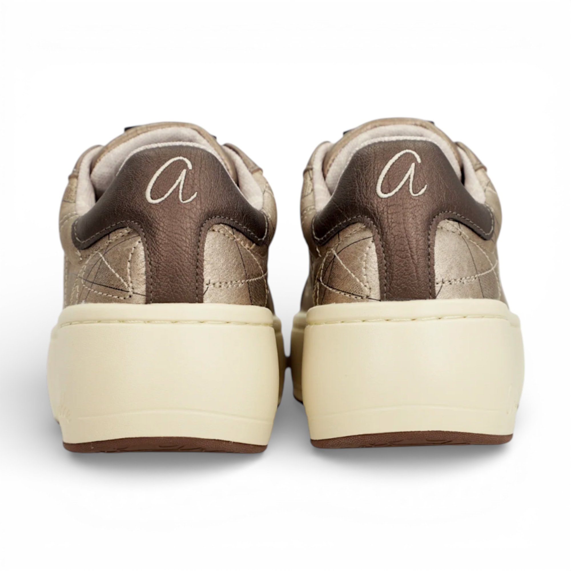 Anekke 42390-413 - Sneakers damă Copper cu talpă bej – imaginea 7