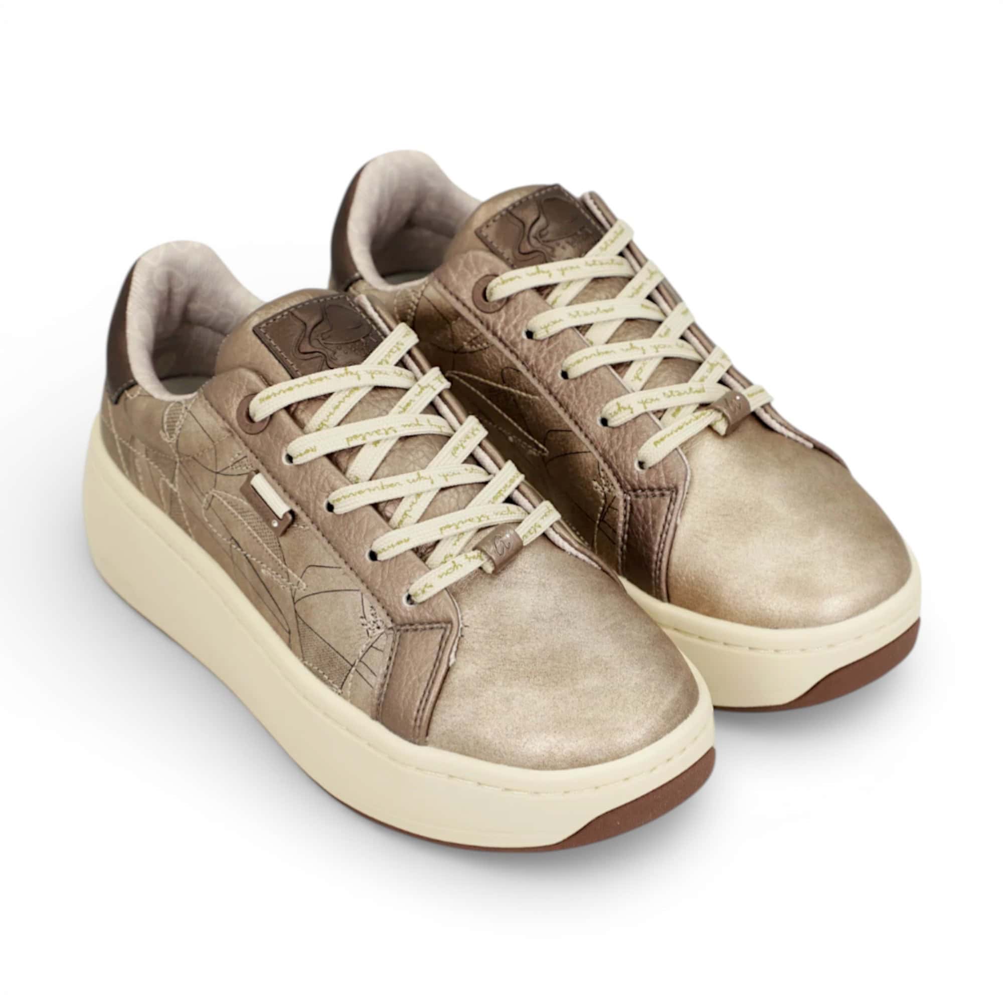 Anekke 42390-413 - Sneakers damă Copper cu talpă bej