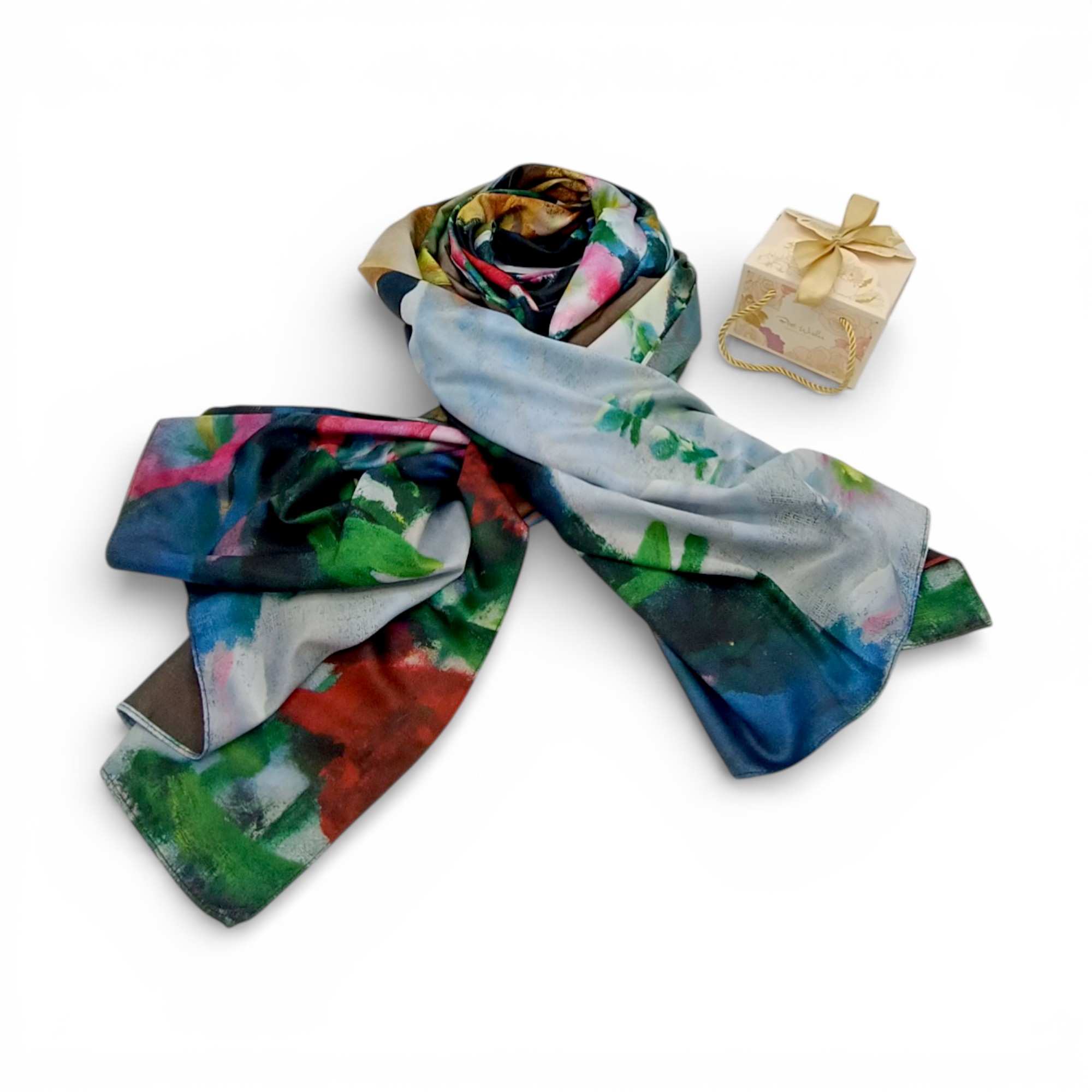 Eșarfă Floral Portrait Impression 8108-6 – Ediție Artistică Reversibilă (2 Fețe), 50% Mătase & 50% Vîscoză, 180×68 cm, Cutie Cadou Inclusă (2) Eșarfă Floral Portrait Impression 8108-6 – Ediție Artistică Reversibilă (2 Fețe), 50% Mătase & 50% Vîscoză, 180×68 cm, Cutie Cadou Inclusă