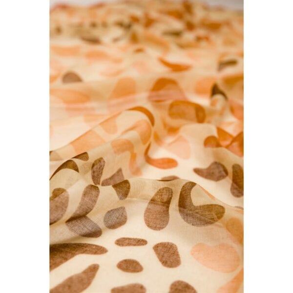 Eșarfă damă Anekke Gaia 42480-062 crem și portocaliu – design natural cu accente calde