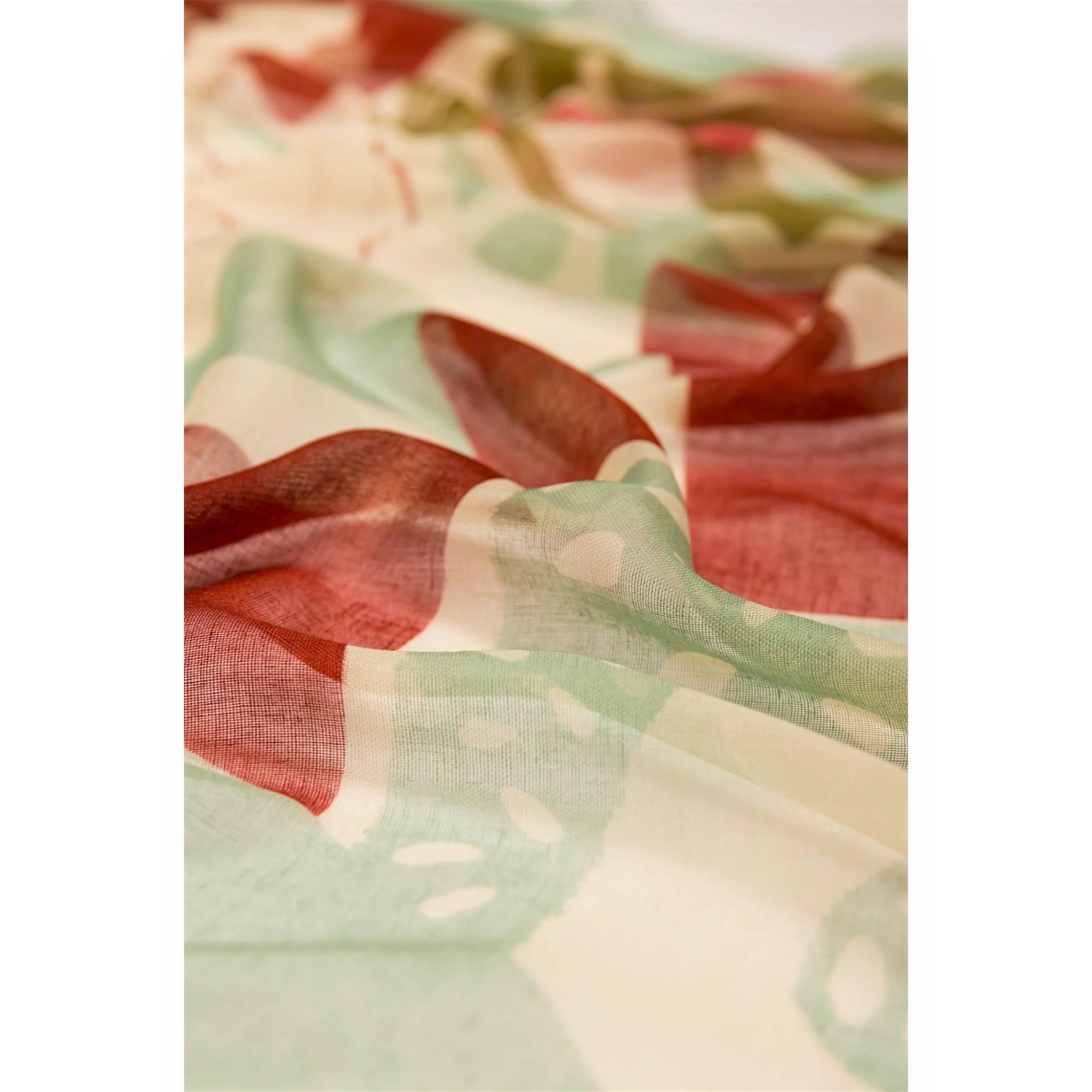 Eșarfă damă Anekke Muse 42470-031 – eșarfă verde artistică inspirată din Grecia antică