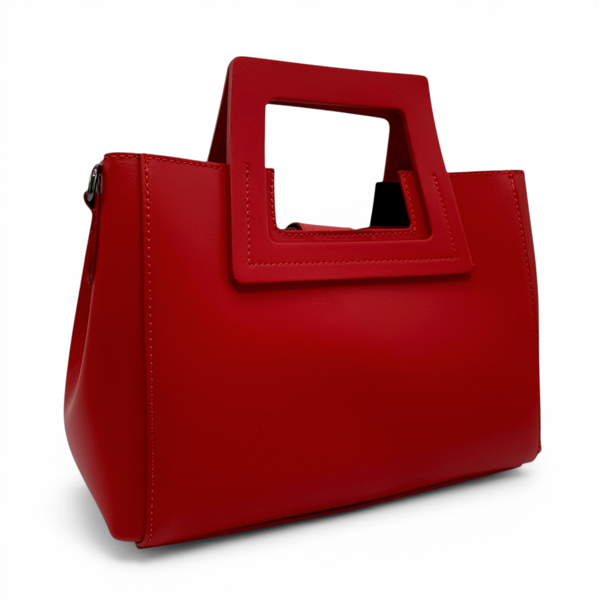 Geantă damă Belle Monique ST563 – piele naturală italiană, roșu intens