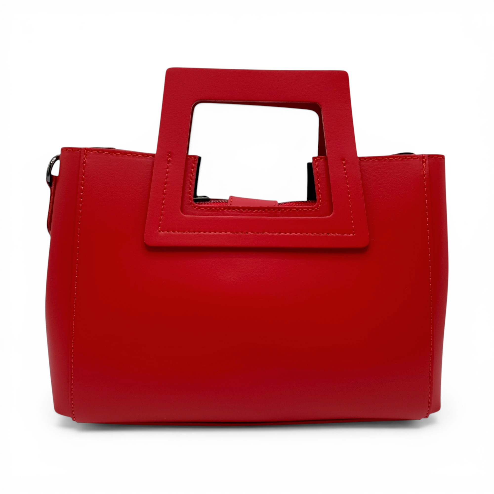 Geantă damă Belle Monique ST563 – piele naturală italiană, roșu intens