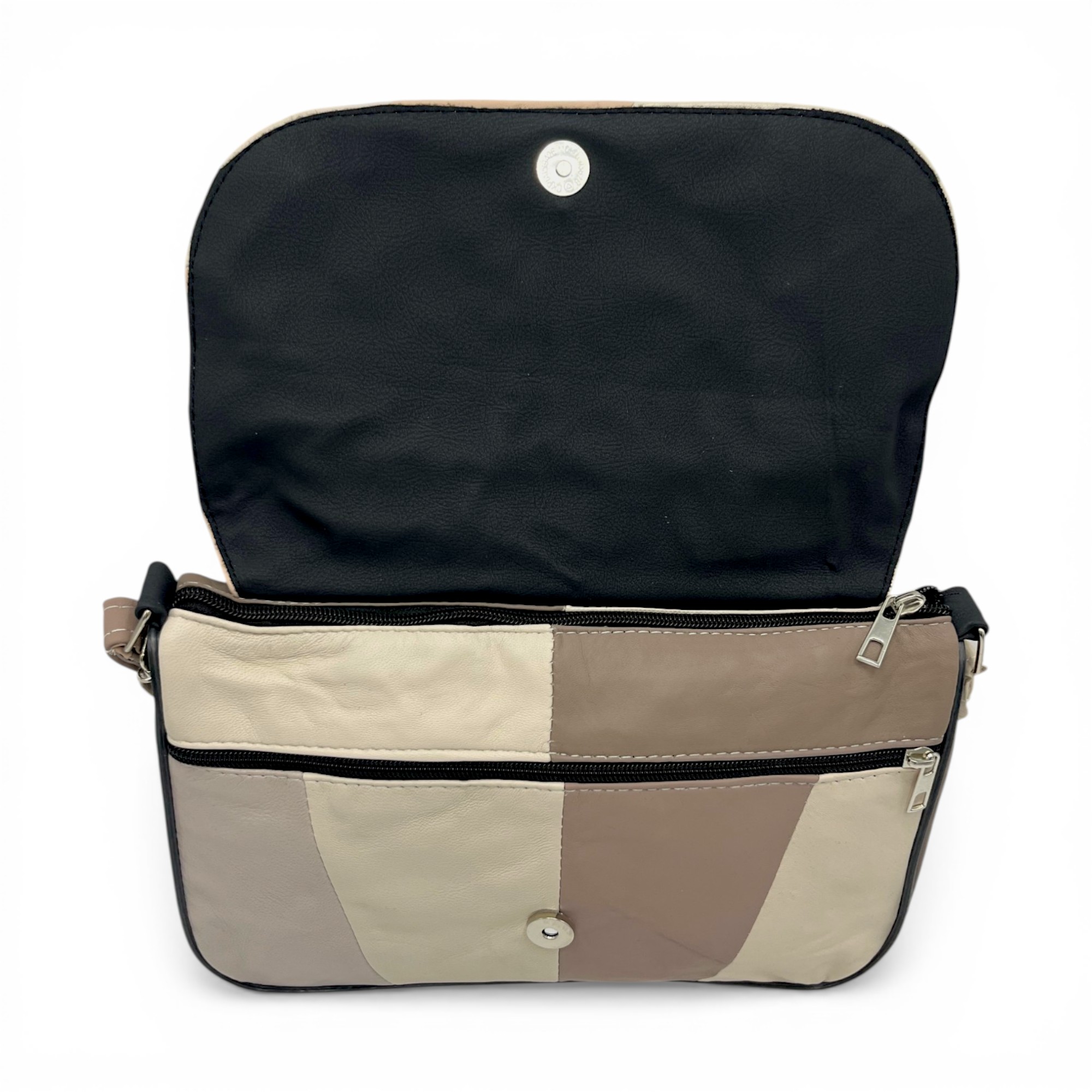 Geantă Damă Crossbody Lucia R45X-35, Piele Naturală Multicolor