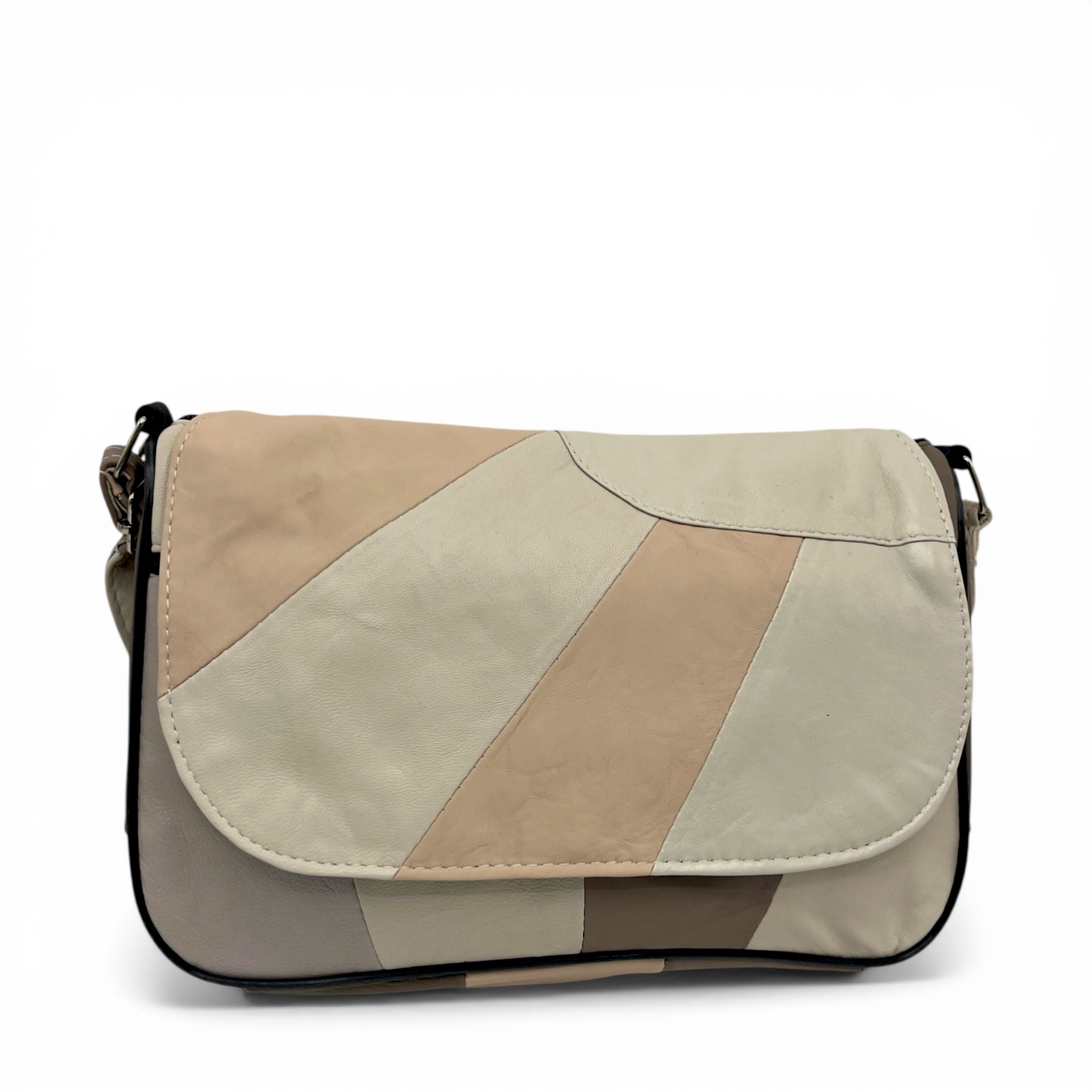 Geantă Damă Crossbody Lucia R45X-35, Piele Naturală Multicolor