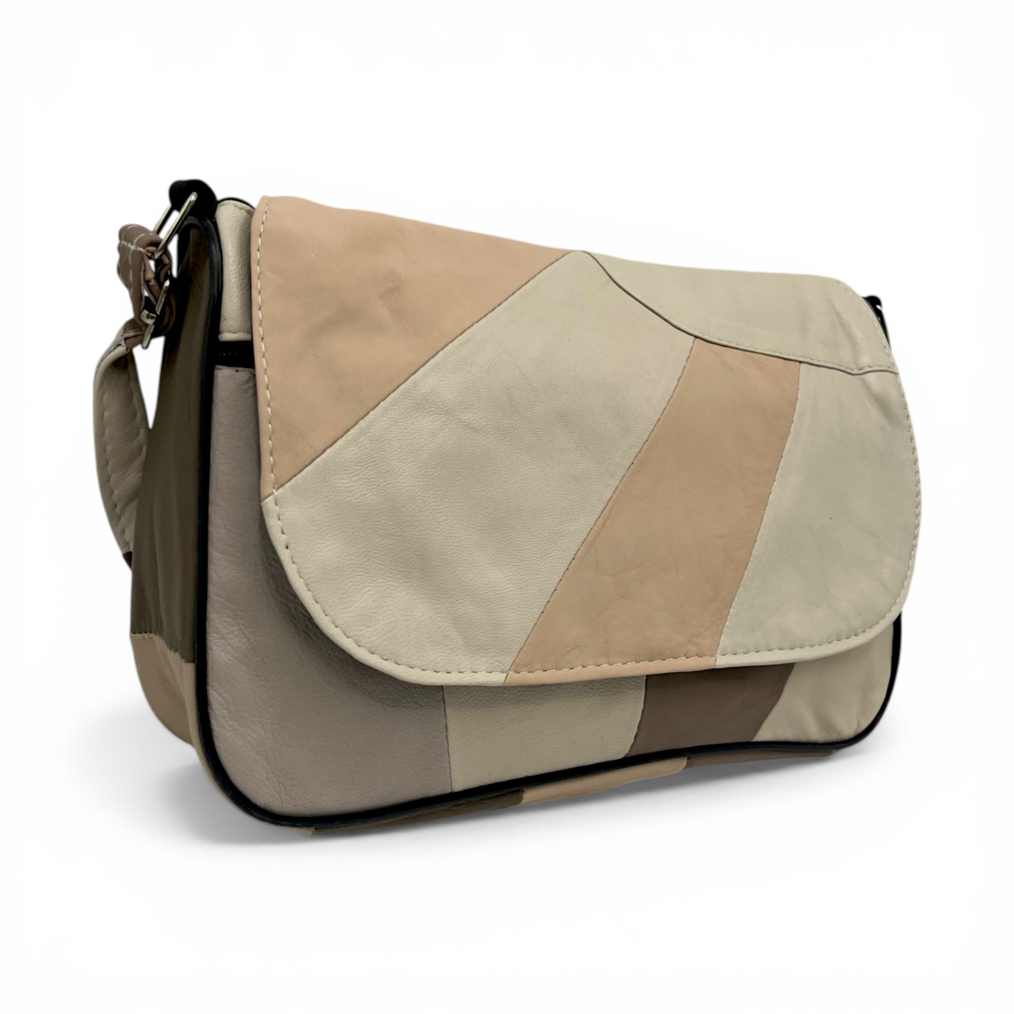 Geantă Damă Crossbody Lucia R45X-35, Piele Naturală Multicolor