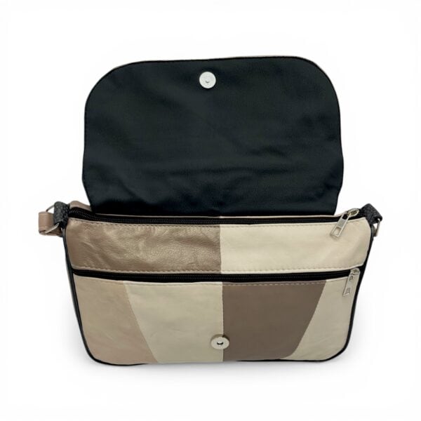 Geantă Damă Crossbody Lucia R45X-36, Piele Naturală Multicolor
