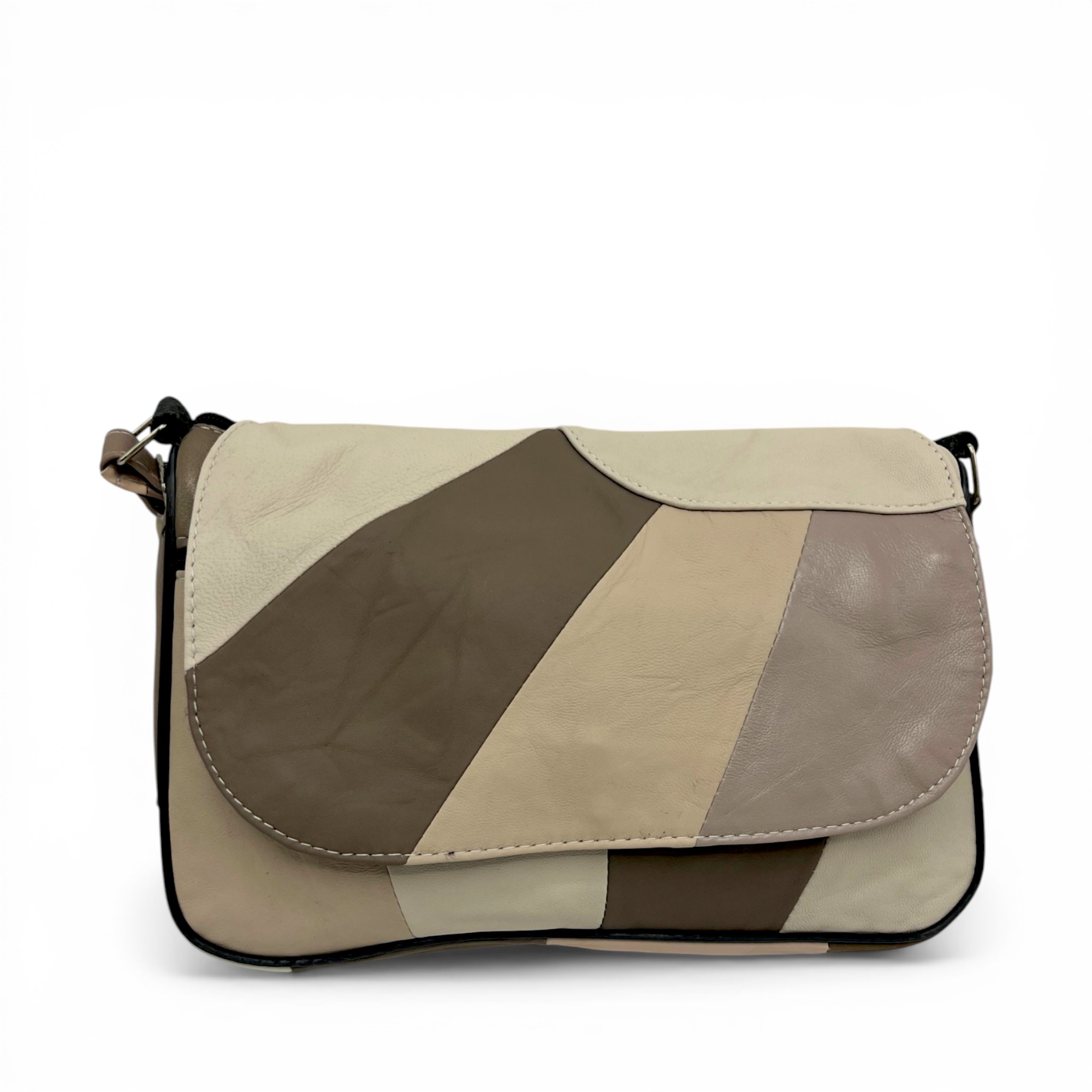 Geantă Damă Crossbody Lucia R45X-36, Piele Naturală Multicolor