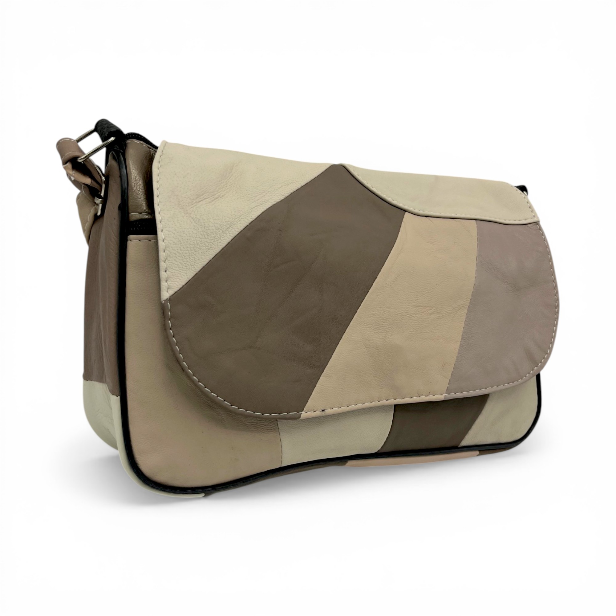 Geantă Damă Crossbody Lucia R45X-36, Piele Naturală Multicolor