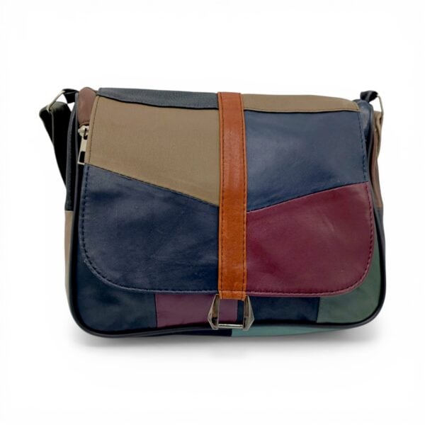 Geantă damă unicat din piele naturală, model colorat Lucia R45-275, perfectă pentru stiluri diverse.