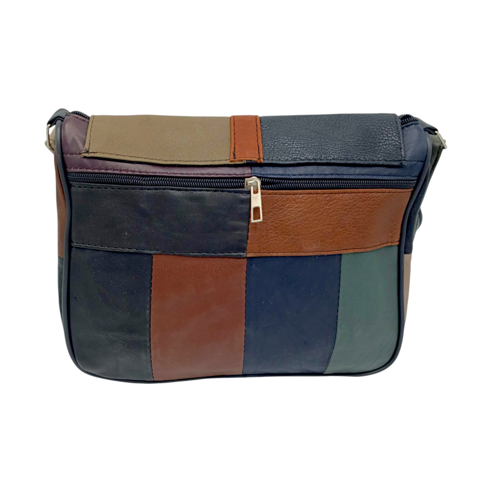 Geantă damă unicat Lucia R45-275, realizată din piele naturală multicoloră, perfectă pentru un look.