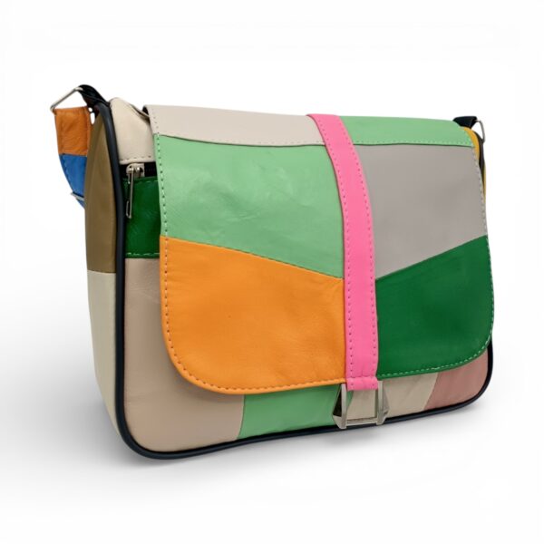 Geantă damă unicat din piele naturală, model vibrant Lucia R45-500, perfectă pentru stiluri moderne.