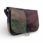 Geantă damă unicat Lucia R45-501, din piele naturală multicolor, design elegant și original pentru o.