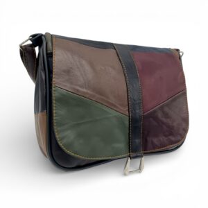 Geantă damă unicat Lucia R45-501, din piele naturală multicolor, design elegant și original pentru o.