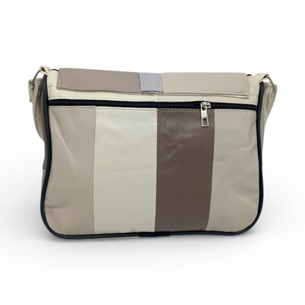 Geantă damă unicat Lucia R45-502, realizată din piele naturală multicoloră, perfectă pentru un look.