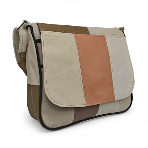 Geantă Damă Unicat Lucia R45-C62, Piele Naturală, Multicolor