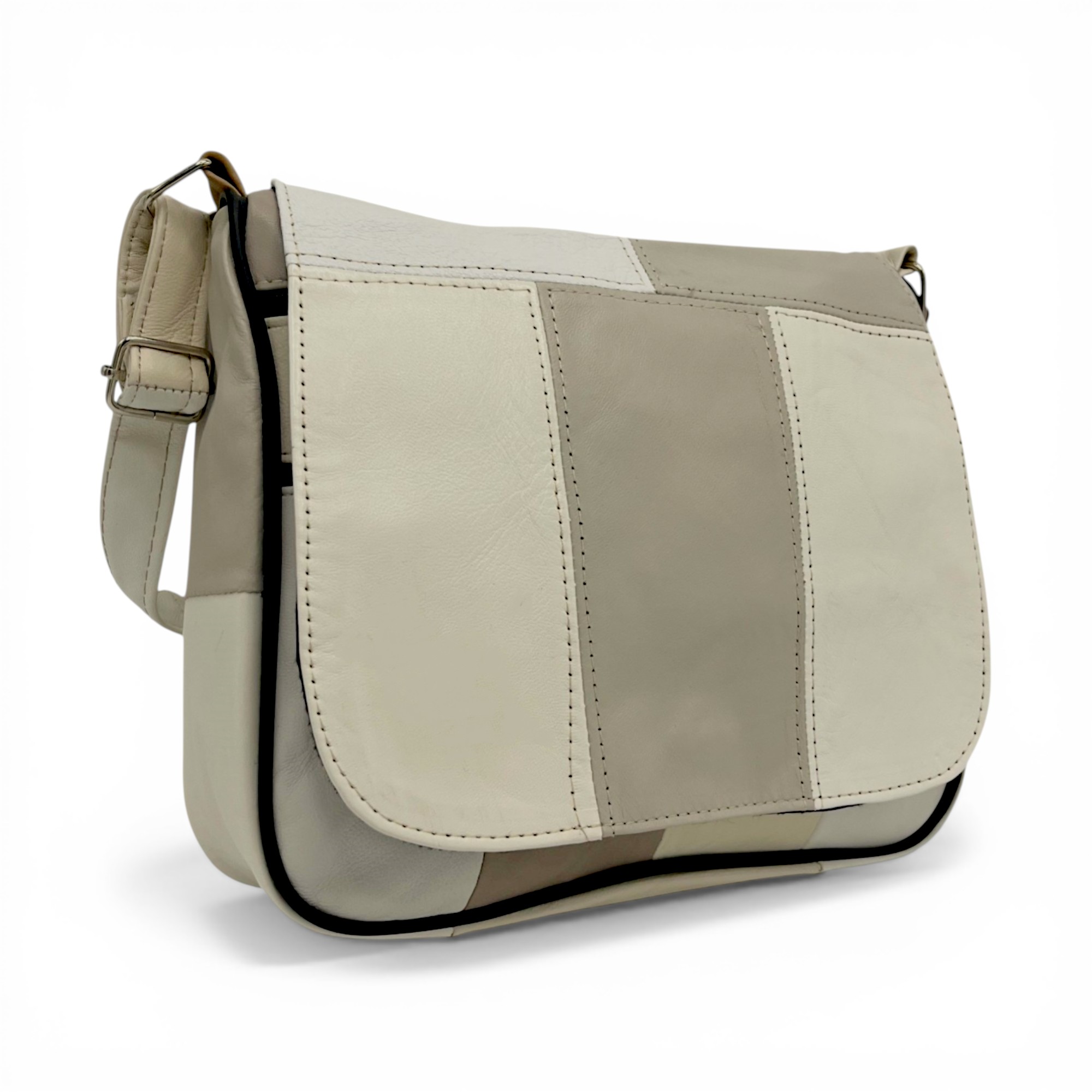 Geantă damă Lucia R45-C63 – crossbody din piele naturală multicoloră