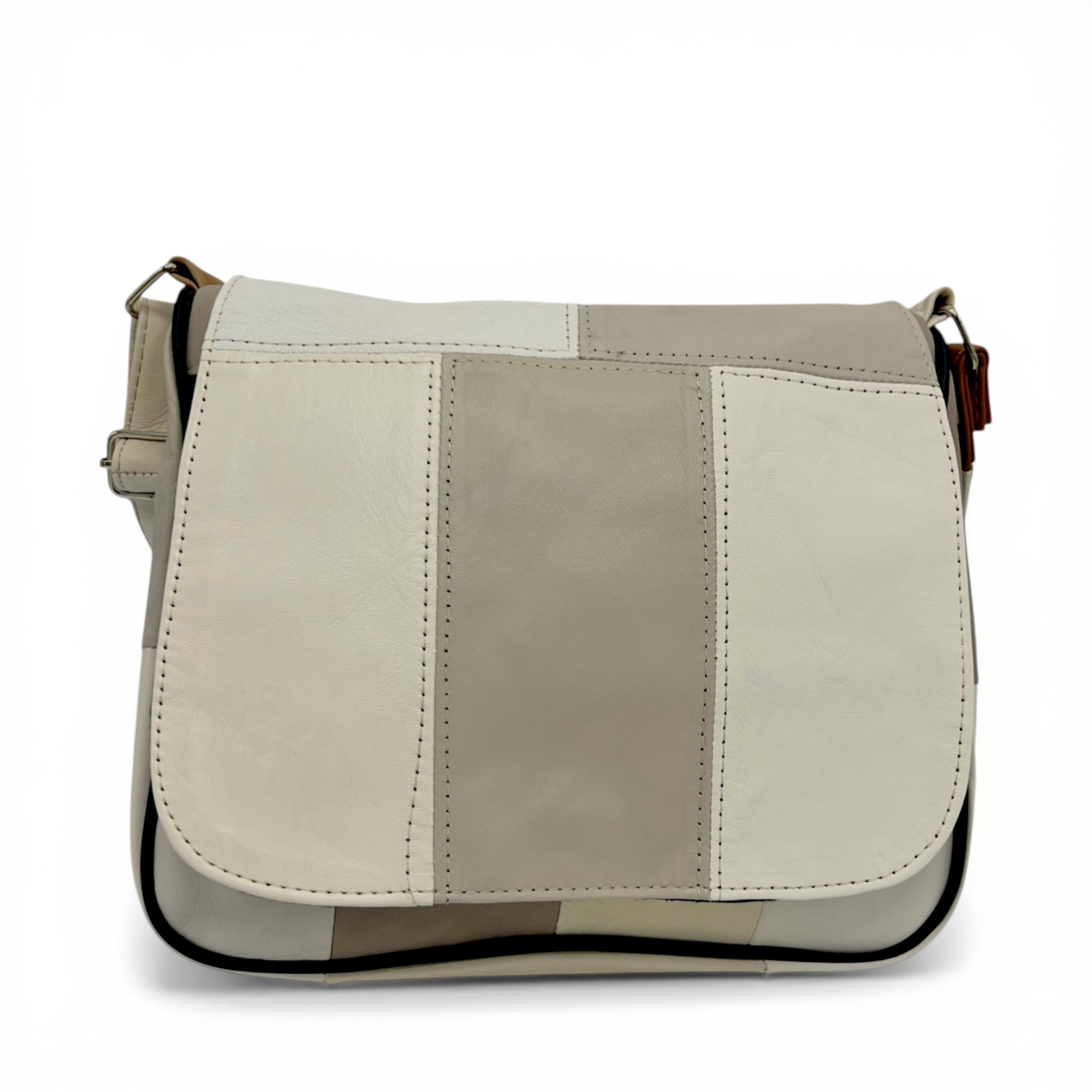 Geantă damă Lucia R45-C63 – crossbody din piele naturală multicoloră