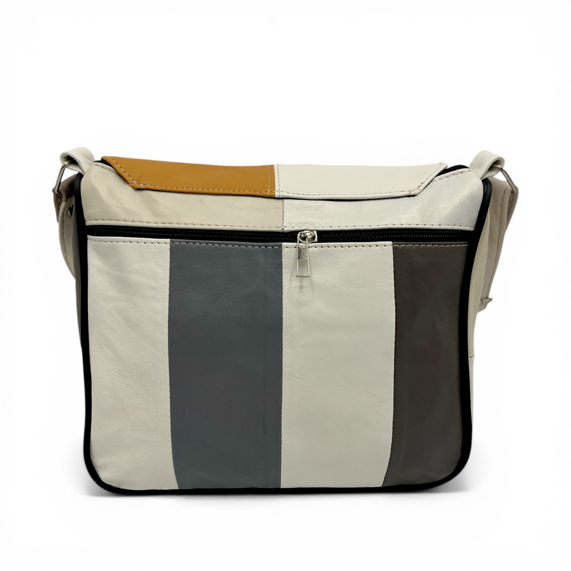 Geantă damă Lucia R45-C64 – crossbody din piele naturală multicoloră